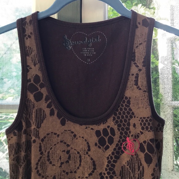 Graphic, ribbed tank top - Picture 4 of 5